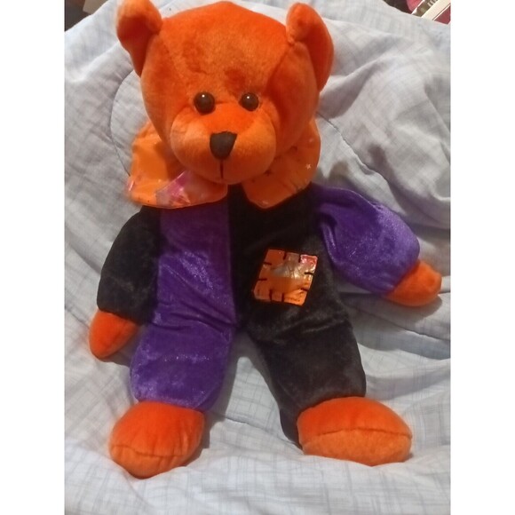 King Plush Halloween Bear 14 Inches - Picture 1 of 5